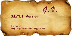 Göbl Verner névjegykártya